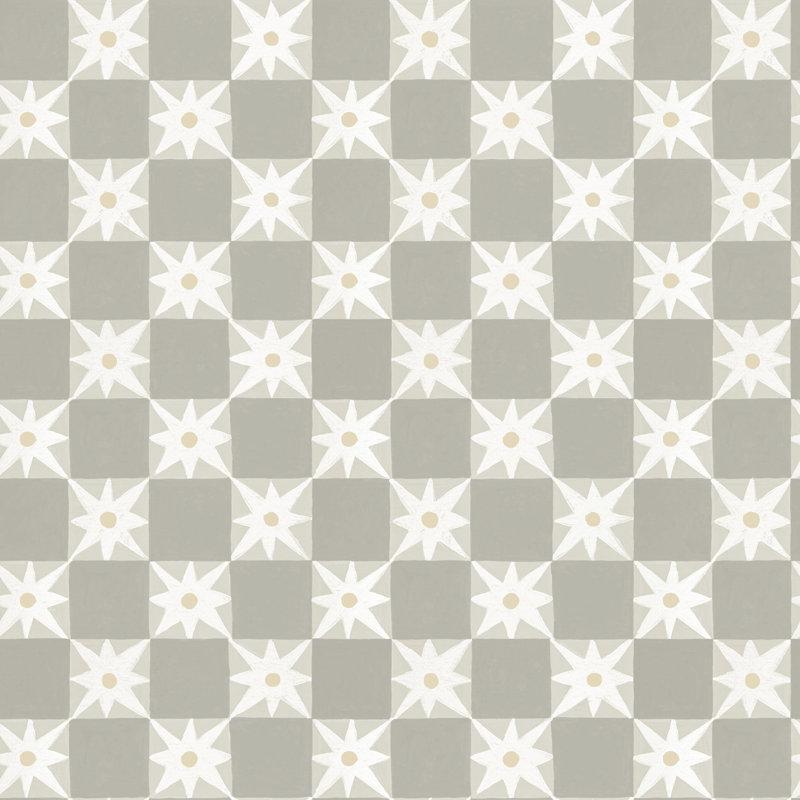 Double rouleau à carreaux pelez et collez, Gris