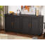 Armoire de rangement rétro à 4 portes avec tablettes réglables Retro-44107545