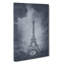 A Moody Eiffel Tower In Paris France - Wrapped Canvas-55300556