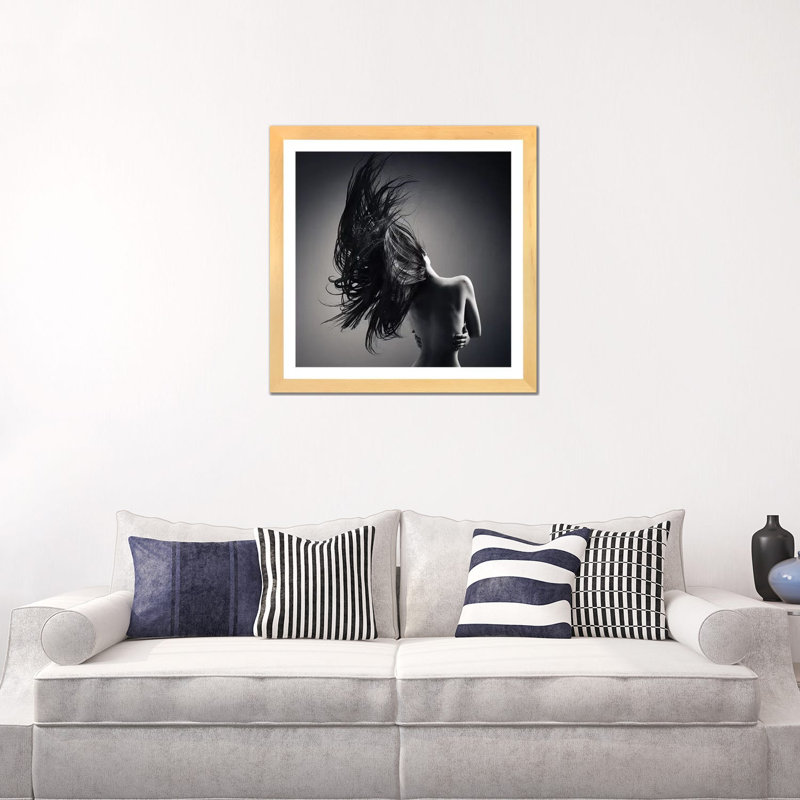 "Gatoula" par Kim Haskins, reproduction d’art, Black Paper, H 24 po x l 24 po x p 1 po, Blanc