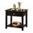 Black End Table With Bottom Shelf