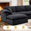 Canapé modulaire en coin surdimensionné 144 pièces 144 po Chenille-1617735617