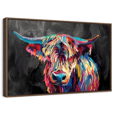 Colorful Highland Cow