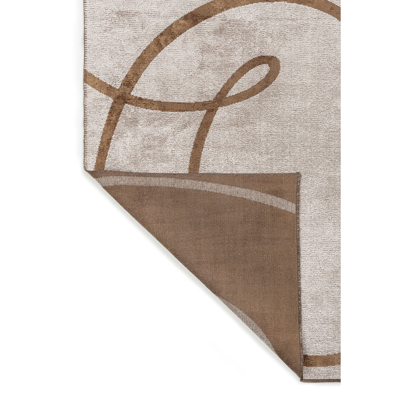 Amarionna Abstract Hand Loom Indoor / Outdoor Area Rug, Rectangle 6'6" x 9'10"