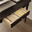47.2" W Classic Writing Desk with Rubberwood Turned Legs and Storage Drawer