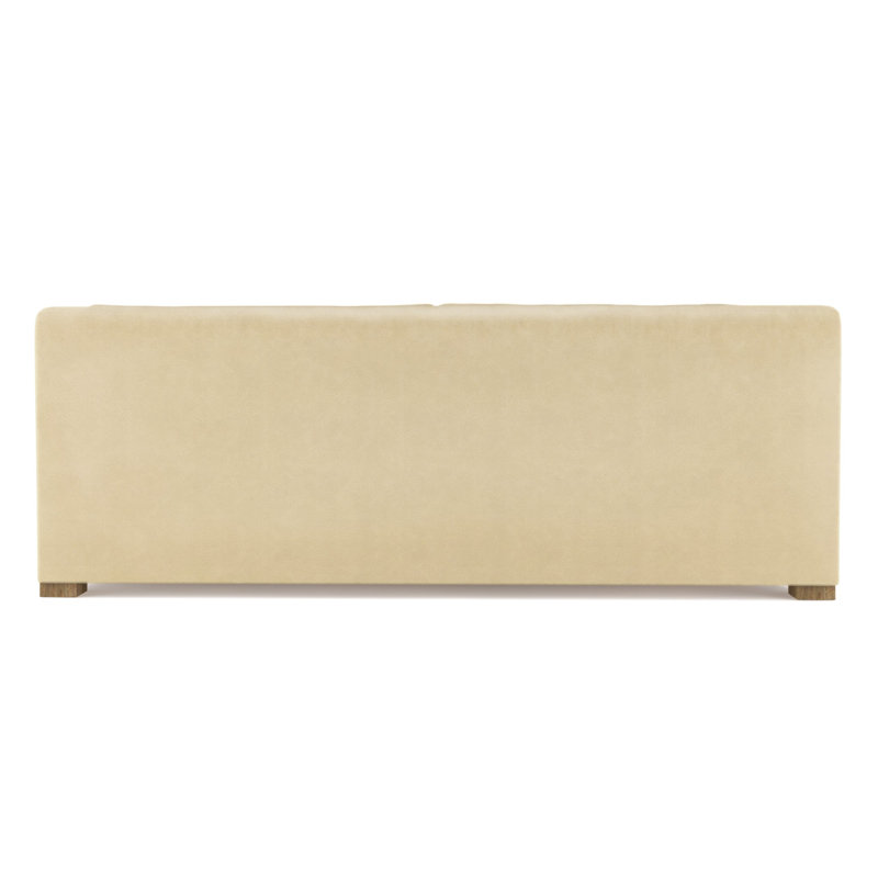 Canapé Crosby, H 32,5 po x l 84 po x P 38 po, Patiné, Cuir rétro huître