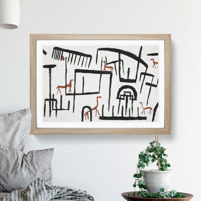 Animals in an Enclosure by Paul Klee - Picture Frame Painting