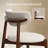  Upholstered Solid Wood Kitchen Chair Morden White Side Dining Chairs (Set of 4)-943166031-940758560