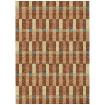Machine Washable Indoor/Outdoor Chantille ACN2548 Geometric Rug