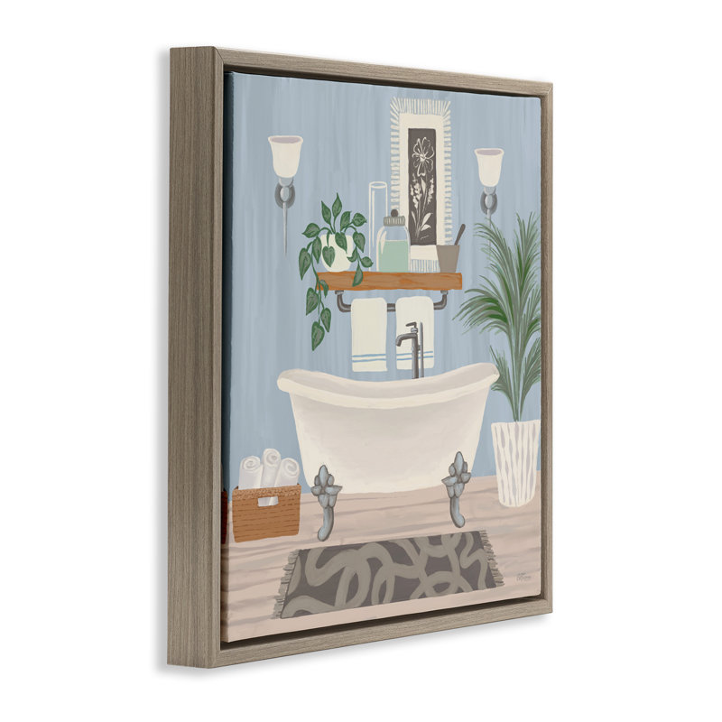 Cadre flottant «Unwind and Refresh» pour baignoire, design par Cat Thurman Designs, H 25 po x l 25 po