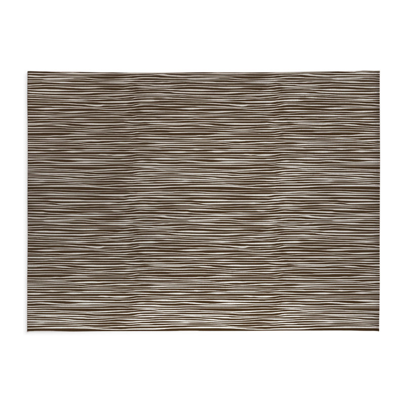 Tapis de cuisine à profil bas Thick N Thin, Rectangulaire 3 pi x 5 pi, Brun moka