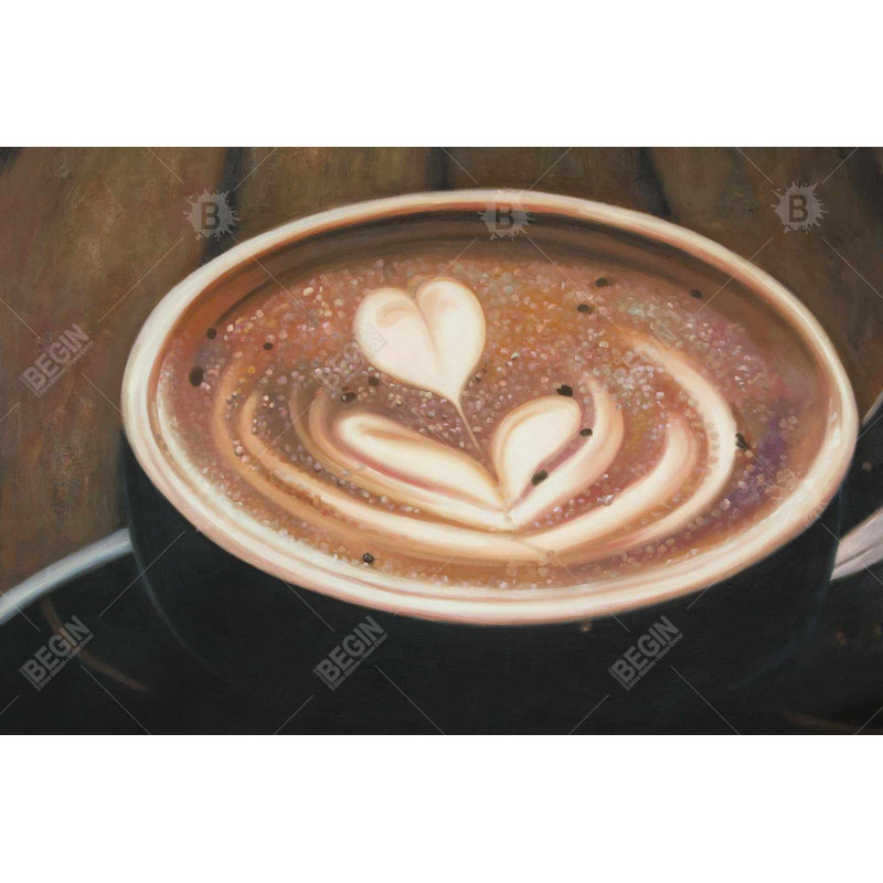 "Cappuccino artistique" sur toile