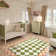  Checkered Washable Area Rug for Living Room Non-Slip Soft Stain Resistant Indoor Carpet