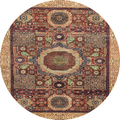 Tapis décoratif multicolore à motif abstrait