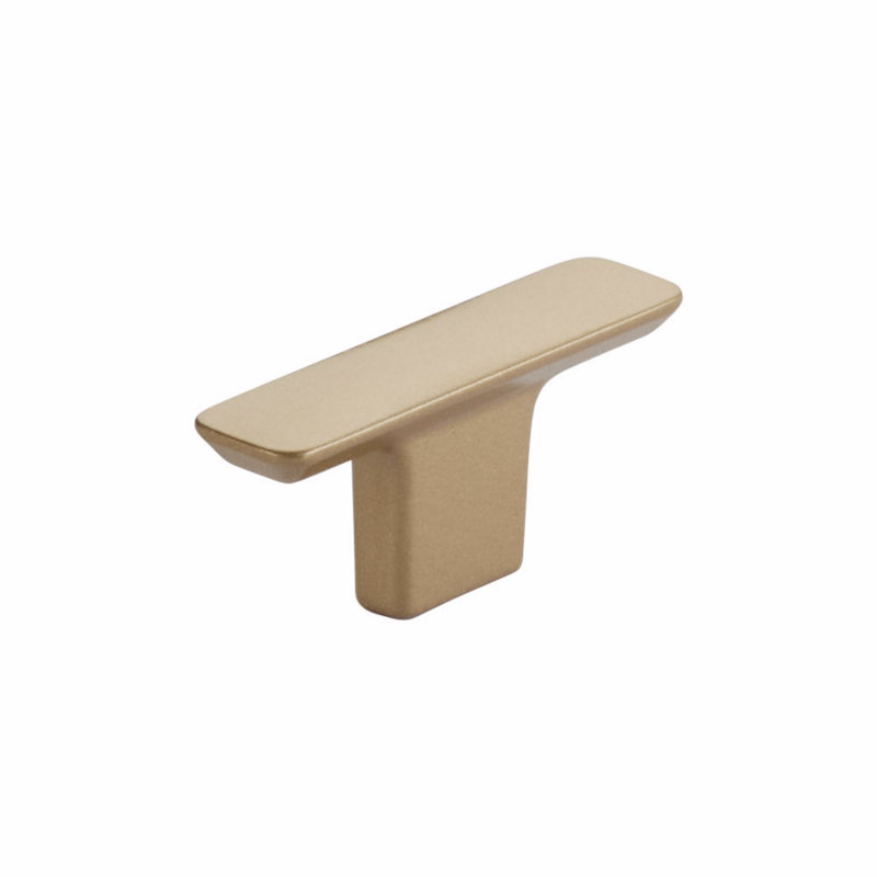 Schaub Suave Cabinet T-Knob 2", Gold Rande
