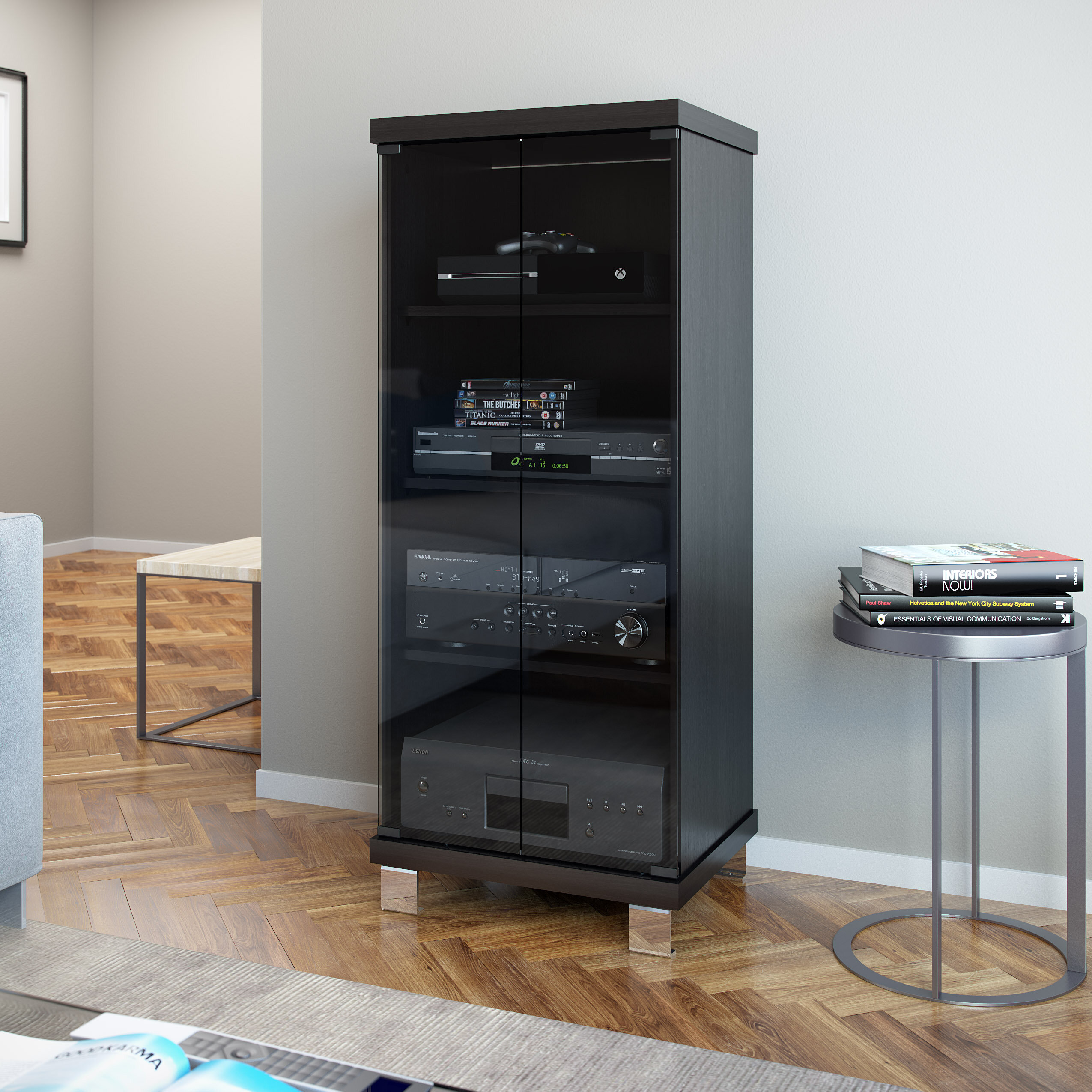 Mueble para equipo de sonido  Audio rack, Hifi furniture, Audio room