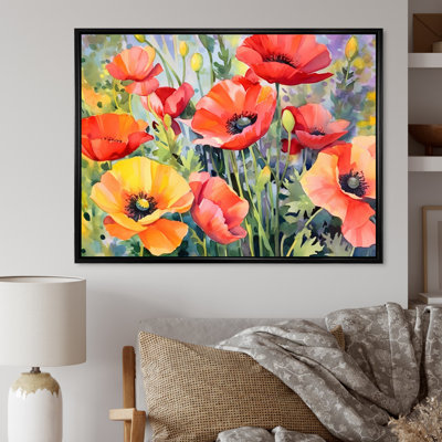 Vibrant Poppies I - impressions florales encadrées