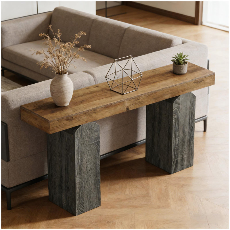 Console de style contemporain, table de vestibule, table de canapé
