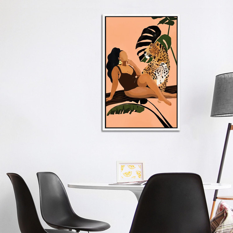 Tika by Bria Nicole - Print on Canvas, White Framed Canvas, 101.6 cm H x 66.04 cm W