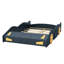 Lit double en forme de voiture de course avec rangement - Bleu foncé / jaune Fabrication en bois robuste pour chambre à coucher-853830440-853830442