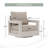 Outdoor Aluminum Swivel Chair-124328111