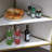 Kempst Corner End Table Shelf, 3-Tier Display Shelves with Protection Door, Metal Frame Storage Cabinet Org-1064448468