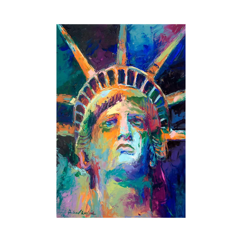Statue by Richard Wallich - Wrapped Canvas Painting