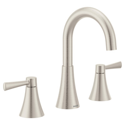 Moen Ronan Two-Handle Widespread Modern Bathroom Faucet, Valve Included