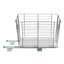 Organisateur de panier en acier nickelé avec doublure en plastique transparent-1243082514