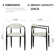 Clivia Fabric Upholstered Back Armchair Dining Chair Set of 2