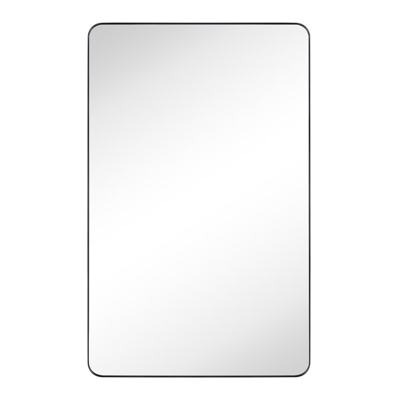 Miroir de salle de bain Kengston, Noir mat, 48 po x 30 po