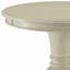 Table d'appoint blanc antique avec base piédestal