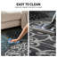 Tapis gris / bleu / noir à motif floral Padowski-1327923944