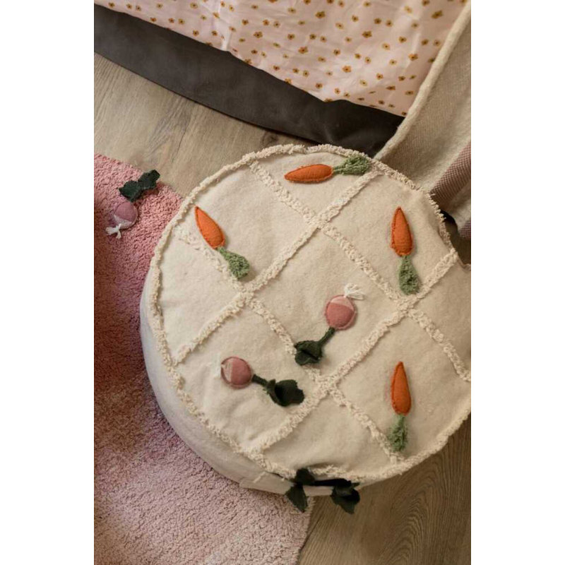 Tic-Tac-Toe Round Pouf
