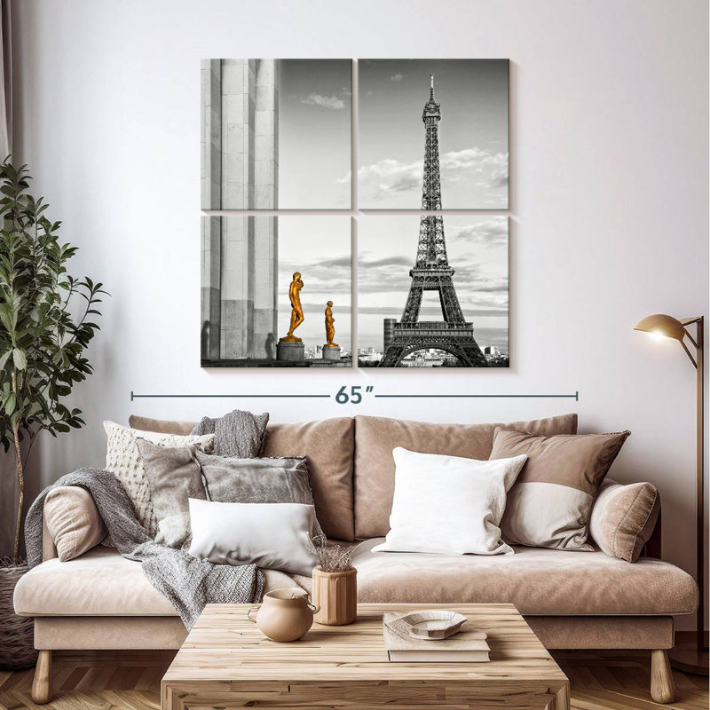 Lilie Eiffel Tower View, 45" H x 45" W
