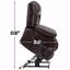 Fauteuil inclinable à deux moteurs avec position infinie électrique de taille moyenne brun avec fonction de levage électrique avec vibration à 8 points avec fonction de massage-692508056