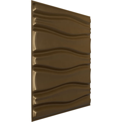 Panneau mural décoratif 3D Arlington EnduraWall 19 po x l 19 5/8 po x Universal vieilli métallique (couvre 2,67 pieds carrés)