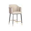 Carter Upholstered Stool with Metal Frame-801964241-801964240