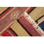 Tapis rayé en laine 6 x 8