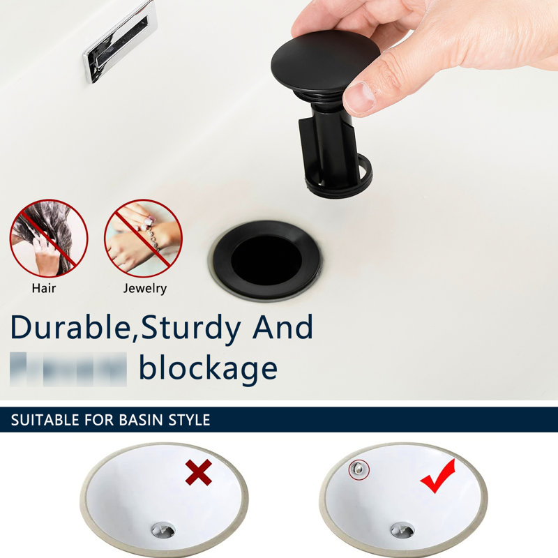 Robinet pour salle de bain Waterfall, Noir