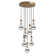 7-Lights Raindrop Solid Thick Glass Pendant light