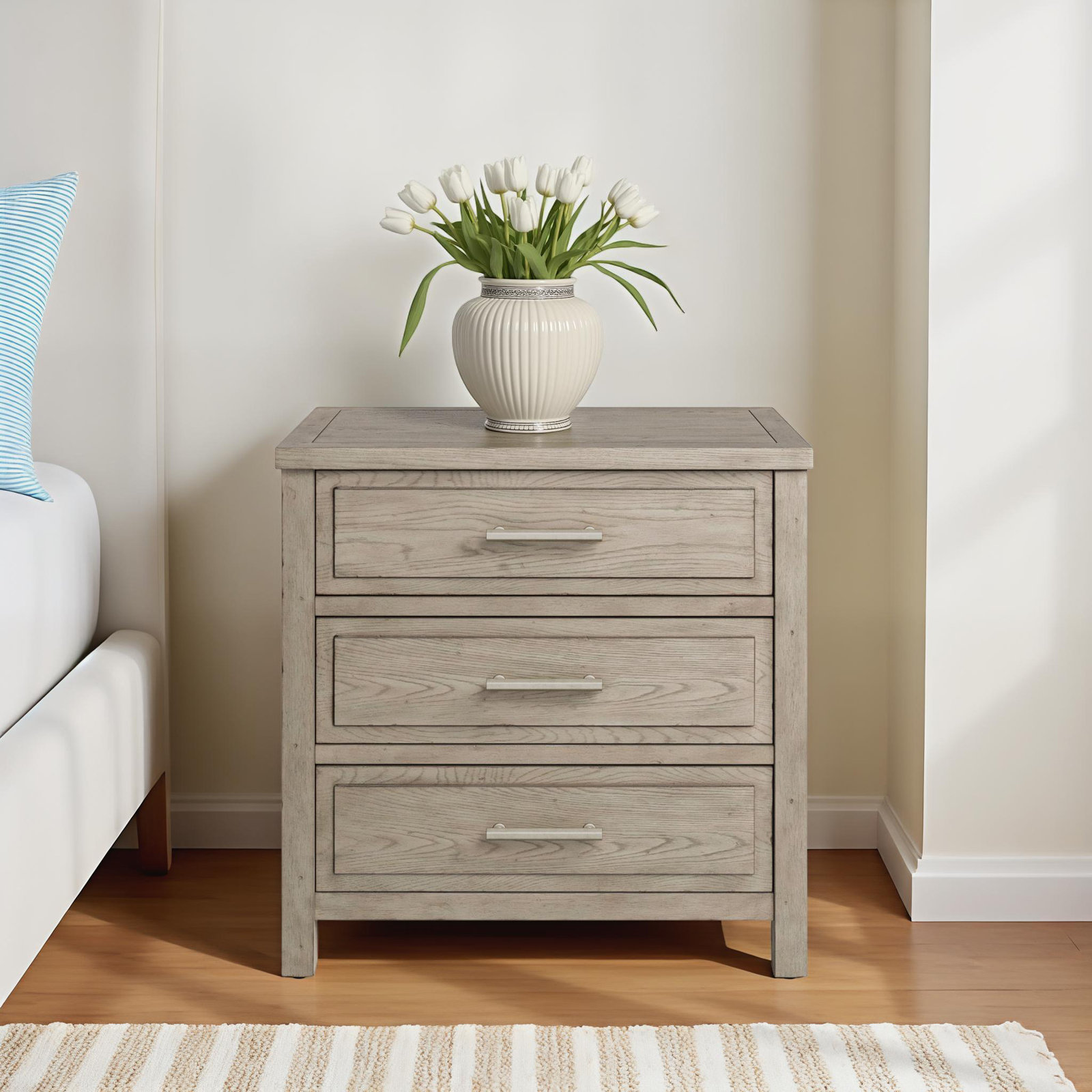 Nevis 3-Drawer Nightstand
