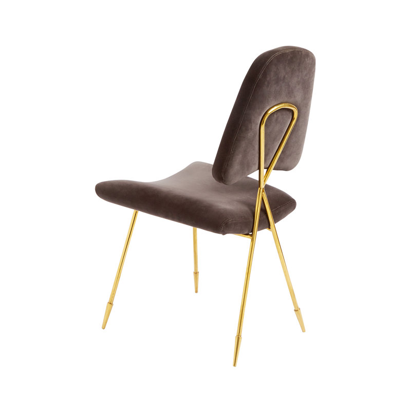 Maxime Dining Chair, 100% Cotton Rialto Charcoal