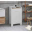 Armoire de rangement autoportante pour salle de bain avec panier à linge coulissant, rangement compact et durable