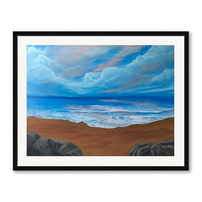 Seascape500 Print by Alicia Lopez, Black Framed Paper, 25.25" H x 31.25" W