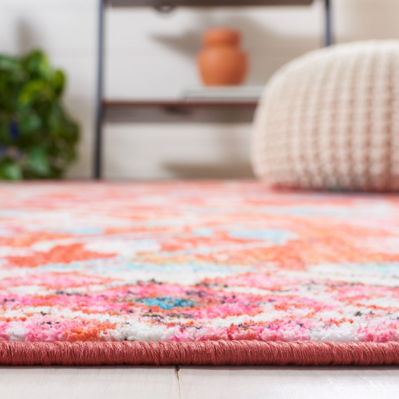 Gurfaan Riviera Performance Machine Washable Floral Rug, Rectangle 4'5" x 6'5"