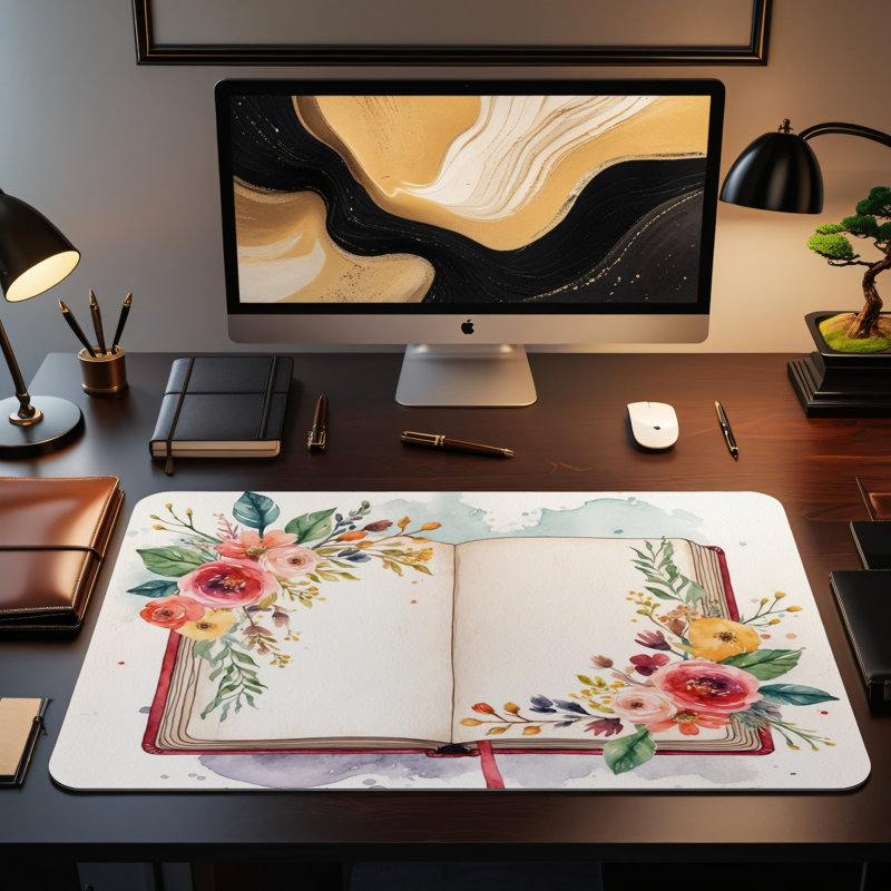 Polyester Desk Pad, 23.6x13.8