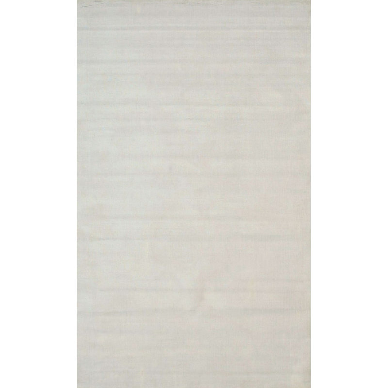 Tapis bleu touffeté à la main Maya, Rectangle 5 pi x 8 pi