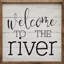 Welcome To The River Typewriter Whitewash-305326785