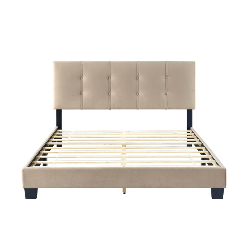 Mobilier de chambre à coucher 1pc, Crème, Grand lit